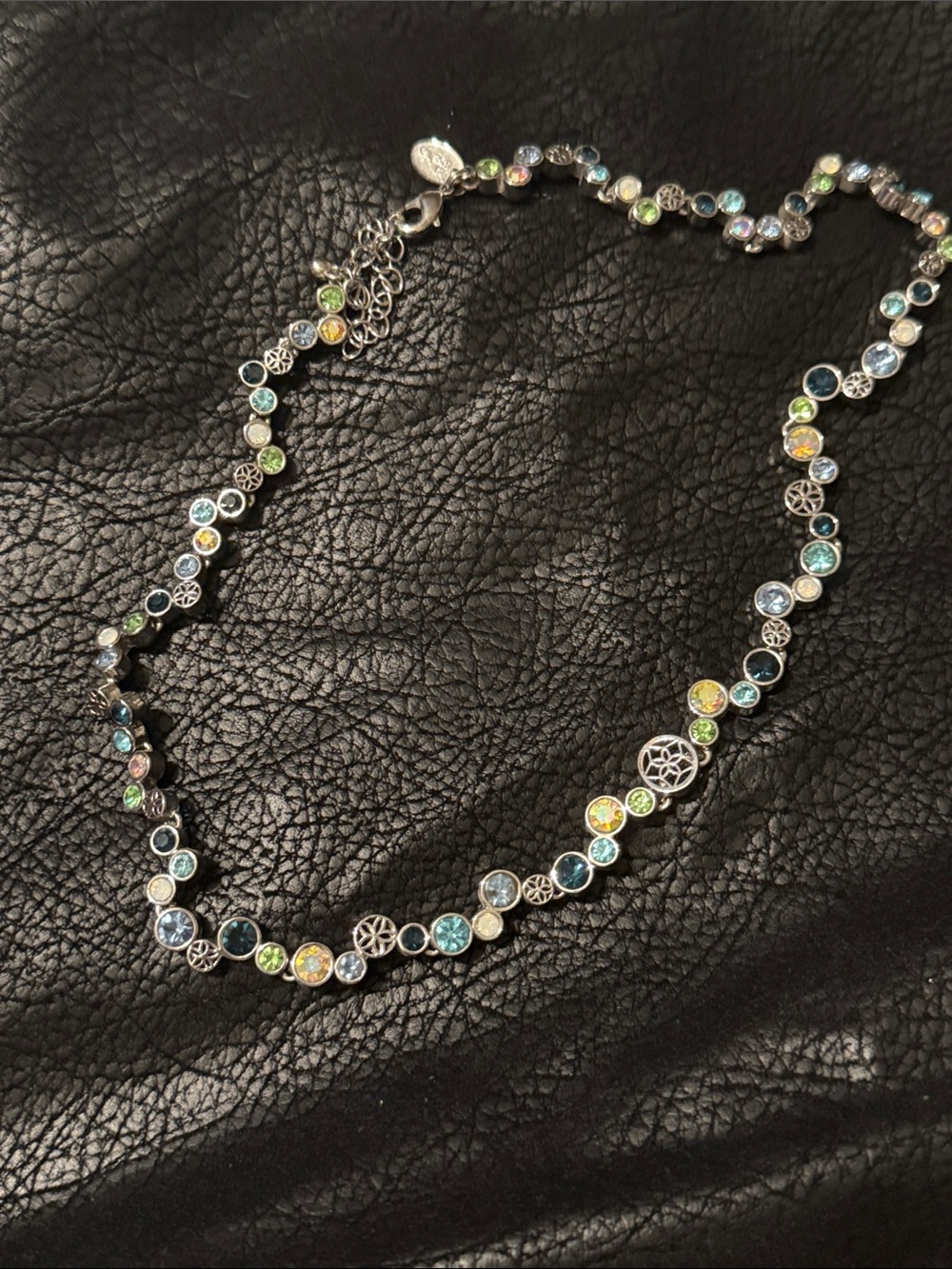 Lia Sophia Multicolor Pastel Crystal Necklace